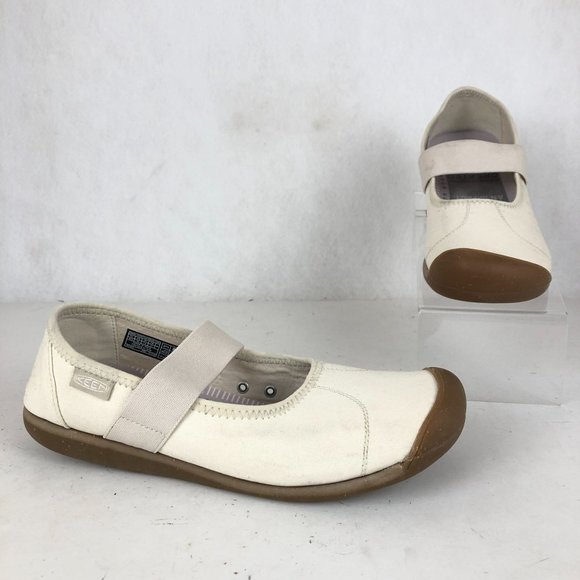 Keen Women's Cream and Brown Flats - Picture 1 of 11